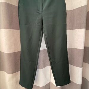 Hunter green work slacks; Size 8